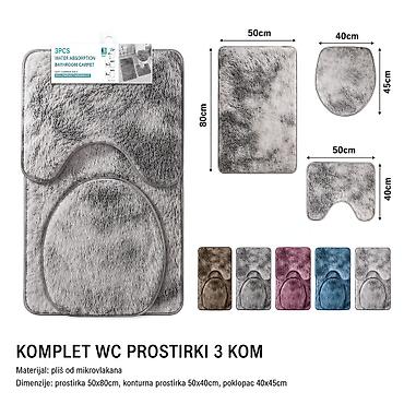 Tepisi i prostirke: KMT Komplet toaletnih sedišta od 3 komada 2202010 Brend: Kmt style — 1