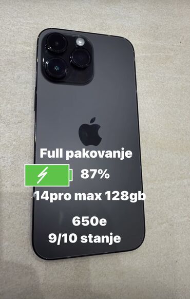 ventilatori za kuću: Apple iPhone iPhone 14 Pro Max, 128 GB