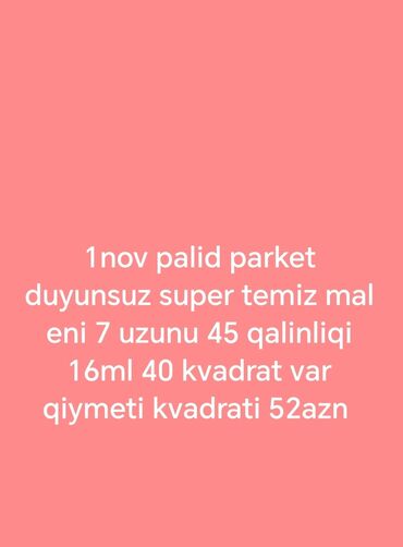 Parket: Parket, Palıd, Ödənişli çatdırılma