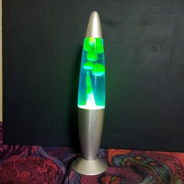 синяя лампа: Лава Лампа, настольная ночник светильник, 42 см Цвет: зеленый, синий