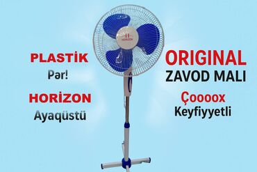 🌬️ Yayda Sərinliyin Tək Ünvanı – HORIZON Vintilyator! 🌀 ✅ Plastik Par!