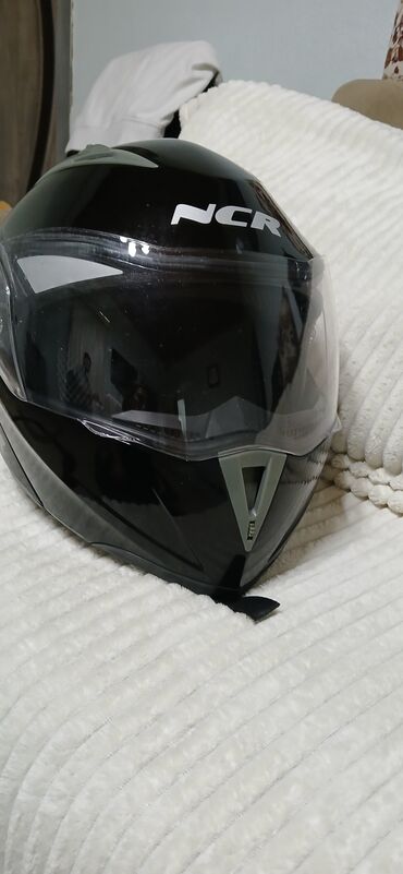 Moto dəbilqələr: NCR tam üzlü motosiklet dəbilqəsi - Rəng: parlaq qara, gümüşü -da lalafo.az — 1 Moto dəbilqələr: NCR tam üzlü motosiklet dəbilqəsi - Rəng: parlaq qara, gümüşü — 1