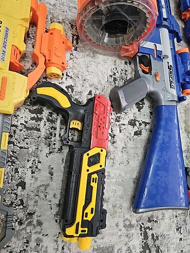 nerf бластер: Набор игрушечных бластеров и лука для стрельбы мягкими снарядами — 4