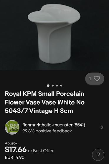 Vaze i saksije: Vaza nova 1950g+,rucni rad KPM porcelan Bavaria. Nova nemacka — 7