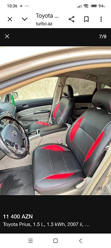 ford fusion qiyməti: Toyota Prius: 1.5 l | 2007 il Hetçbek — 1