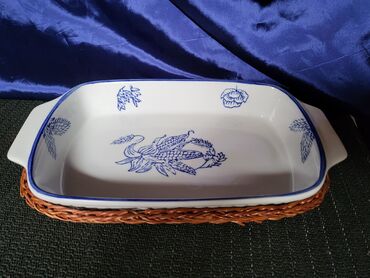 Činije: Porcelanska vintaz posuda sa korpom. Posuda perfektna sve na njoj — 3