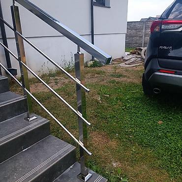 Обшивка лестниц: Перила из нержавейки просто идеально подходят при абсолютно любом — 15