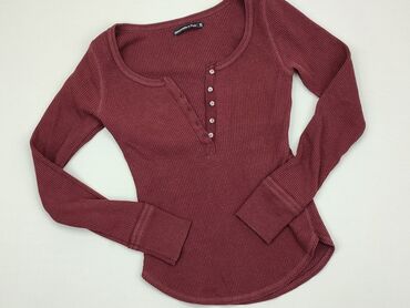 bluzki bordowa: Sweter, XS, stan - Dobry