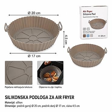 KMT Okrugla silikonska podloga za fritezu 2406853 Okrugla, višekratna