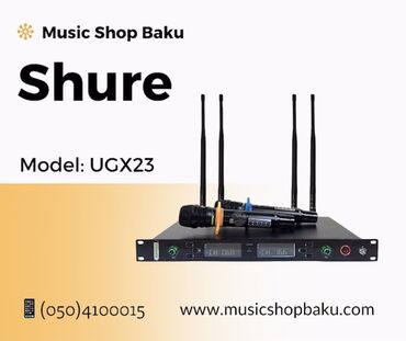 bluetooth mikrofon karaoke: Shure mikrofon Model: UGX23 🚚Çatdırılma xidməti mövcuddur