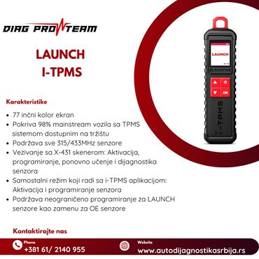 moskvic 3: LAUNCH I-TPMS launch TPMS LAUNCH launchTPMS tpms I-TPMS terminal za