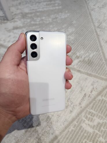 телефон поко 5: Samsung Galaxy S21 5G, Б/у, 256 ГБ, цвет - Белый, 1 SIM