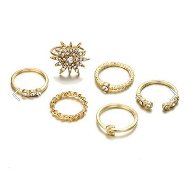 старинное кольцо: Набор супер колечек - 6 штук - бижутерия