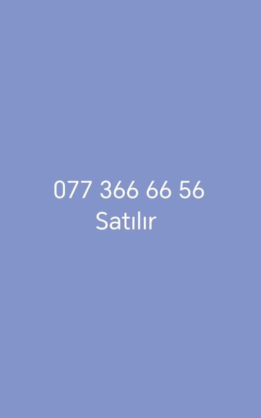 SİM-kartlar: Nömrə: ( 070 ) ( 5666656 ), İşlənmiş