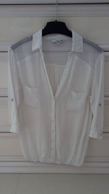 bluze bez ramena: Tally Weijl kosulja - S. Bela slatka košuljica, lagana, lepršava
