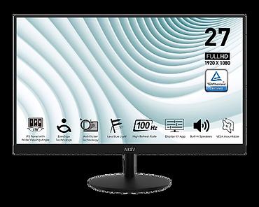 display: MSI PRO MP271A 27" 100Hz (Speakers) Ekran ölçüsü: 27" Panel növü: IPS — 1