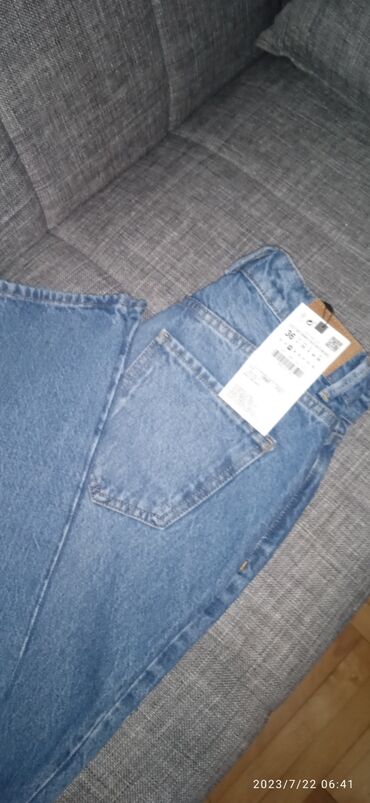 zenske farmerke pantalone: Zenske farmerice Zara original 36 bez ostecenja novo ravne nogavice