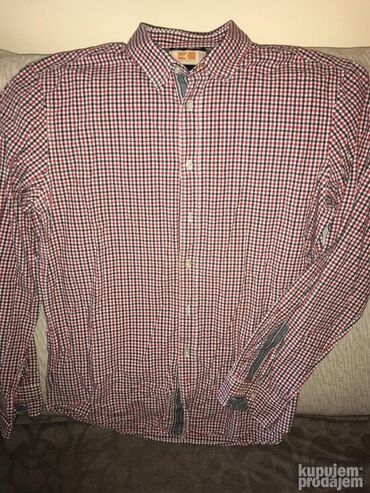 Košulje: Košulja Na duge rukave, S (EU 48), M (EU 50), L (EU 52), Boss, bоја - Siva, Pamuk — 9