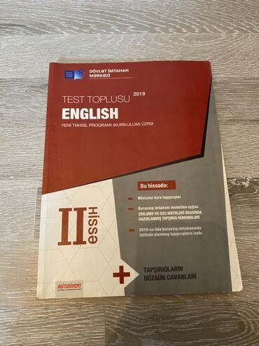 Rus dili: Məhsul: “Test Toplusu – English, II hissə” (Dövlət İmtahan Mərkəzi
