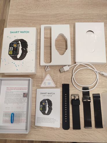 Smart saatlar: İşlənmiş, Smart saat, Sensor ekran, rəng - Qara — 11