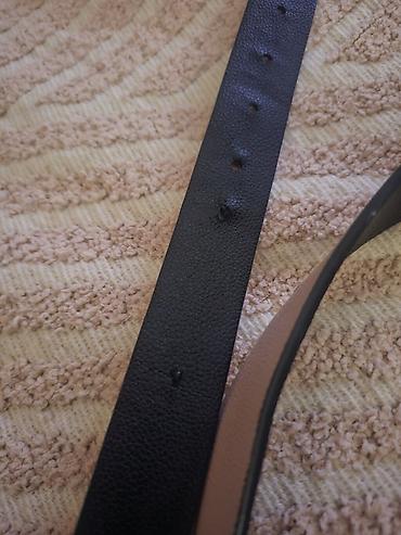 torbe za plažu: GUESS muški kožni kaiš - Model: klasičan crni kaiš sa velikom — 5