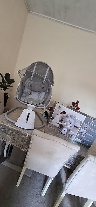 Beşiklər: Mastela 3‑in‑1 Aura Deluxe Bassinet – multifunksional beşik/swing/uşaq — 1