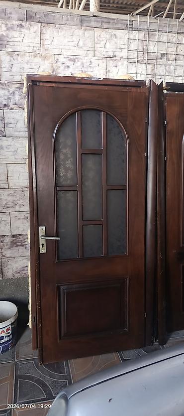 qozu: Təbii ağacdan hazırlanmış qapılar dəsti - Material: bərk ağac (tünd — 3