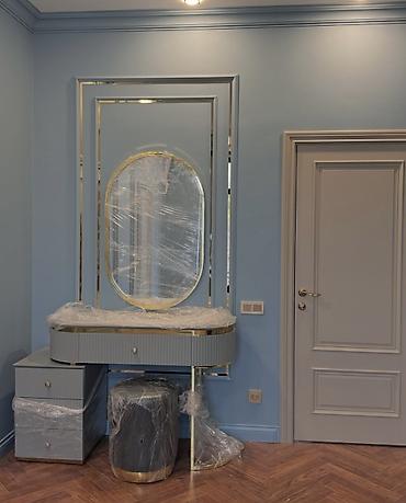 standing mirror: Спальный гарнитур, Новый, Двуспальная кровать, Кыргызстан, МДФ, цвет - Серый — 2