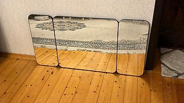 divar üçün dekorlar: Güzgü Divar üçün, Oval, Dekorativ, Naxışlı — 3