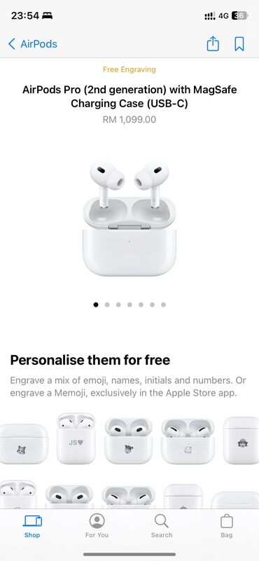 Qulaqlıqlar: Air pods pro 2nd generation with magsafe charging case