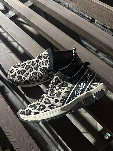 триколор: Кроссовки, 32, Dolce & Gabbana, Б/у, цвет - Бежевый — 1