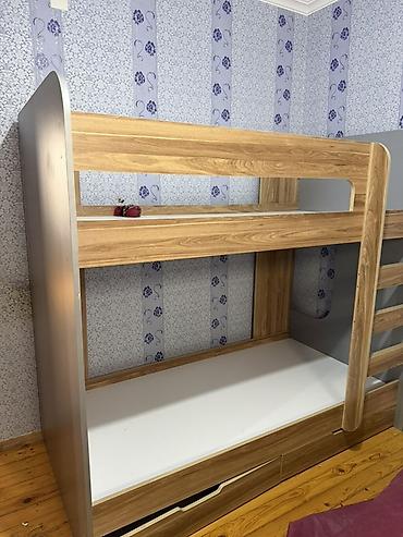 mdf panel: Oğlan və qız üçün, İşlənmiş, Çarpayı, Matrassız, Siyirməli, MDF — 3