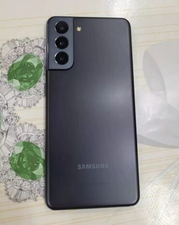 телефон а6: Samsung Galaxy S21 5G, Колдонулган, 256 ГБ, түсү - Кара