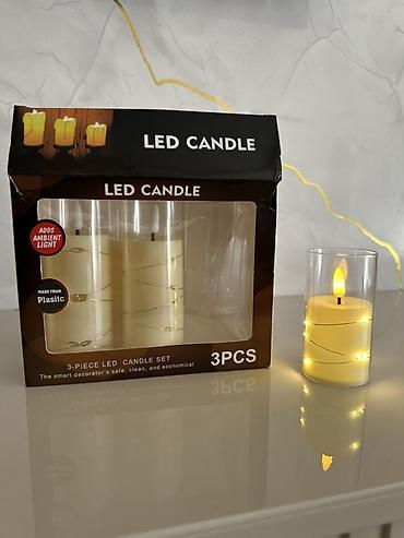 Свечи: Набор LED-свечей, 3 штуки - Тип: декоративные LED-свечи в прозрачных — 2