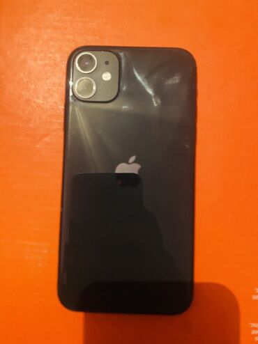 бу телефоны в бишкеке айфон: IPhone 11, Колдонулган, 64 ГБ, Кара, Коргоочу айнек, 100 %