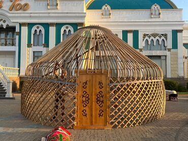 Аренда юрт: Аренда юрты, Каркас Деревянный, 85 баш, С полом, Самовар, Стол — 6