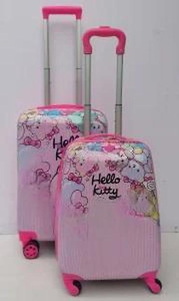 Putni koferi i torbe: Set kofera Hello Kitty – 2 kom - Dizajn: roze sa motivima Hello — 20
