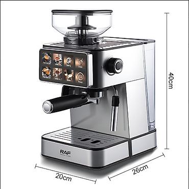 coffee maker: ☕ ПОЛУАВТОМАТИЧЕСКАЯ КОФЕМАШИНА RAF R0206 — ДВОЙНОЙ БОЙЛЕР, 20 BAR — 7