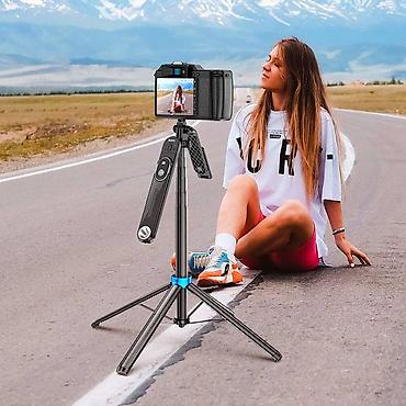 Другие аксессуары для мобильных телефонов: Монопод HOCO K22 - объединяет в себе функцию квадропода и селфи-палки — 2