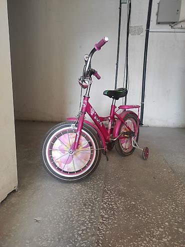 14 lük: Uşaq velosipedi – 14" təkərlər, köməkçi balaca təkərlərlə - Rəng — 2