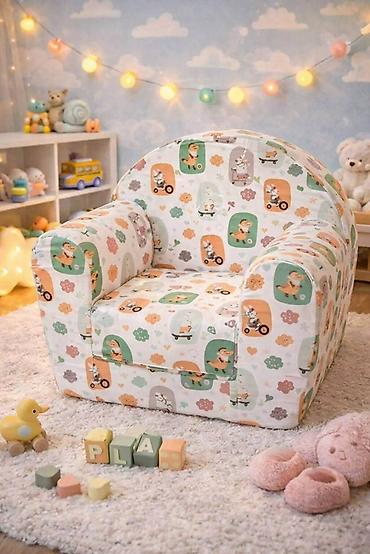 Foteljice: Mala fotelja 🪑 Dimenzije: 55×45 cm ✨ Sedeći deo: 30×30 cm 🛏️ — 11