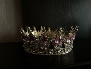 золотой трос: Чачка арналган аксессуар, Диадема, Аялдарга, Материалы: Металл