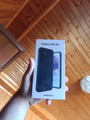 iphone 5 es: Samsung Galaxy A55, 256 GB, rəng - Qara, Zəmanət, Sensor, Barmaq izi
