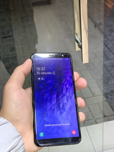 samsung j6 2018 ekran: Samsung Galaxy J6, 32 GB, rəng - Qara, Sensor, Barmaq izi, İki sim kartlı