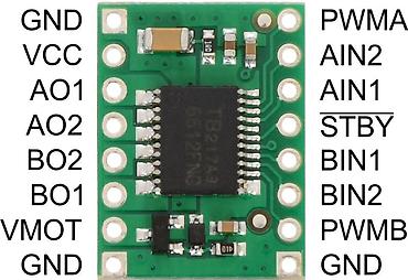 kireditle nomreler: Elan başlığı: TB6612FNG Cüt Motor Sürücü Kartı – Yeni Versiya — 3