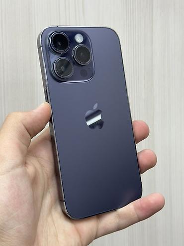 IPhone 14 Pro, Б/у, 128 ГБ, Deep Purple, Наушники, Защитное стекло, В рассрочку, 78 %