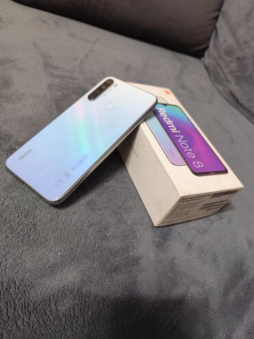 Redmi: Redmi, Redmi Note 8, Б/у, 64 ГБ, цвет - Белый, 2 SIM — 1