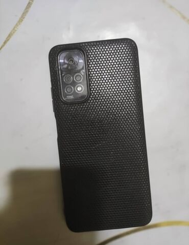 ош телефон бу: Xiaomi, Redmi Note 11, Б/у, 64 ГБ, цвет - Черный, 2 SIM