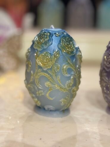 вазы из цветного стекла: Свеча Фигурная, Парафин