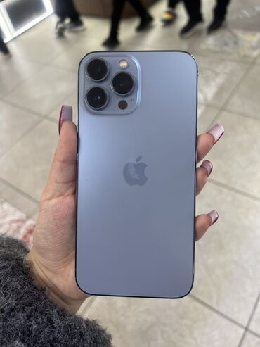 фотограф без опыта: IPhone 13 Pro Max, Б/у, 256 ГБ, Sierra Blue, Зарядное устройство, Кабель, Наушники, 73 %